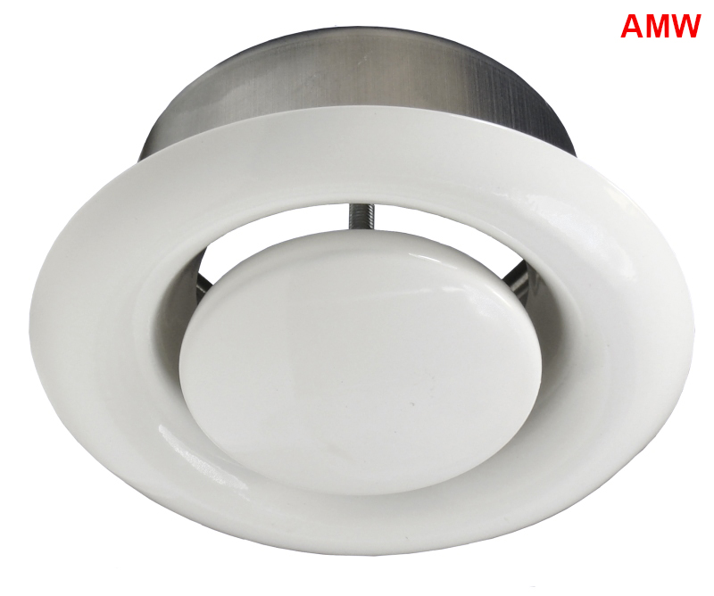 /Ø 100 mm, T-St/ück Rundrohrsystem Metall Alu-Flex-Rohr Verbinder T-St/ück Kaminaufsatz Reduzierst/ück Drosselklappe Verbinder mit R/ückstauklappe R/ückschlagklappe Y-St/ück Ablufthaube Deckenventil Wandrosette
