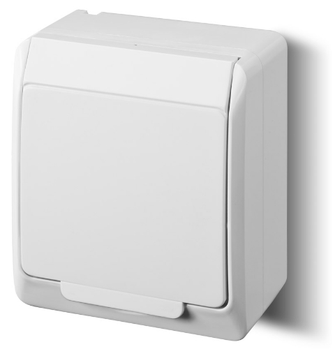 Legrand Oteo™ Steckdose Aufputz flach 250V 16A 72 x 72 x 42mm /> 086029